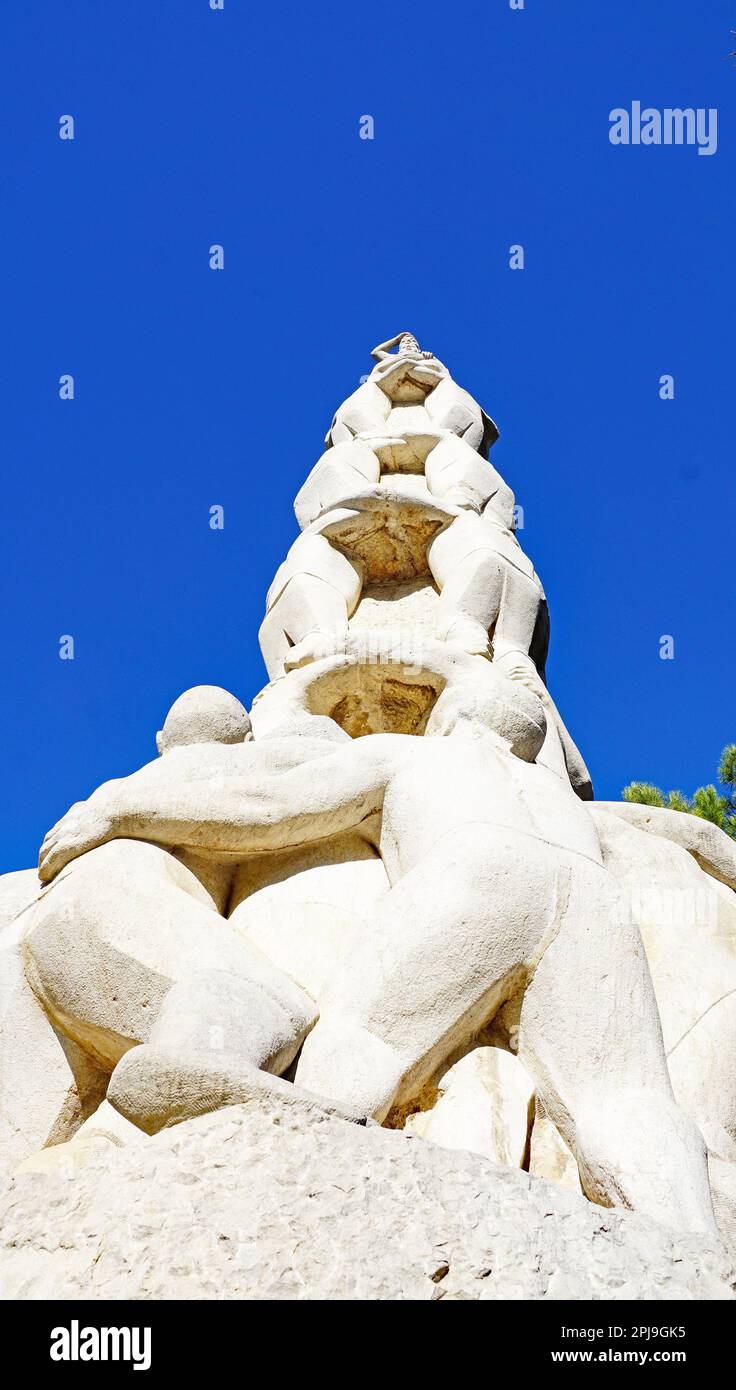 Denkmal für die Höhlen in El Vendrell, Tarragona, Katalonien, Spanien, Europa Stockfoto
