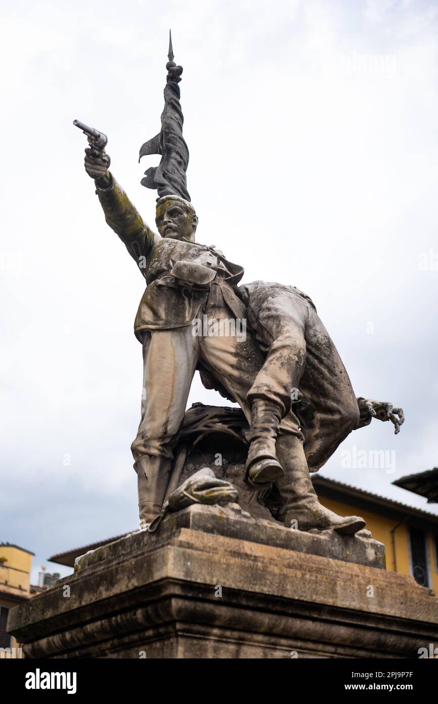 Denkmal für die, die bei der Schlacht von Mentana in Florenz gefallen sind Stockfoto