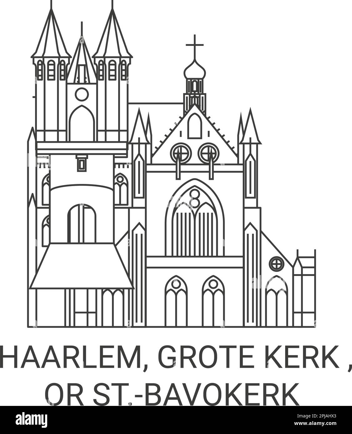 Hoelaat Begint De Kerk Grote kerk st Stock-Vektorgrafiken kaufen - Alamy