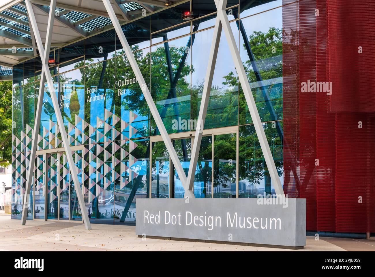 Red Dot Design Museum, Marina Bay, Singapur Stockfoto