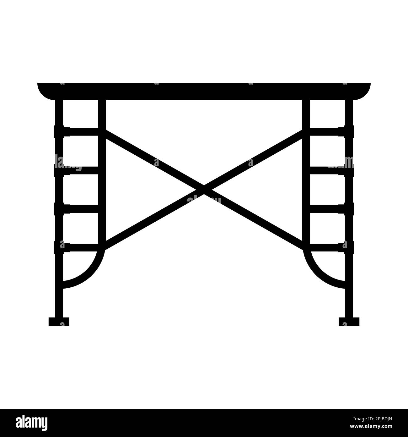 Gerüstsymbol Vektordarstellung Symboldesign Stockfoto