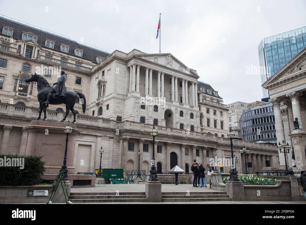 Bank of England von Cheapside Stockfoto