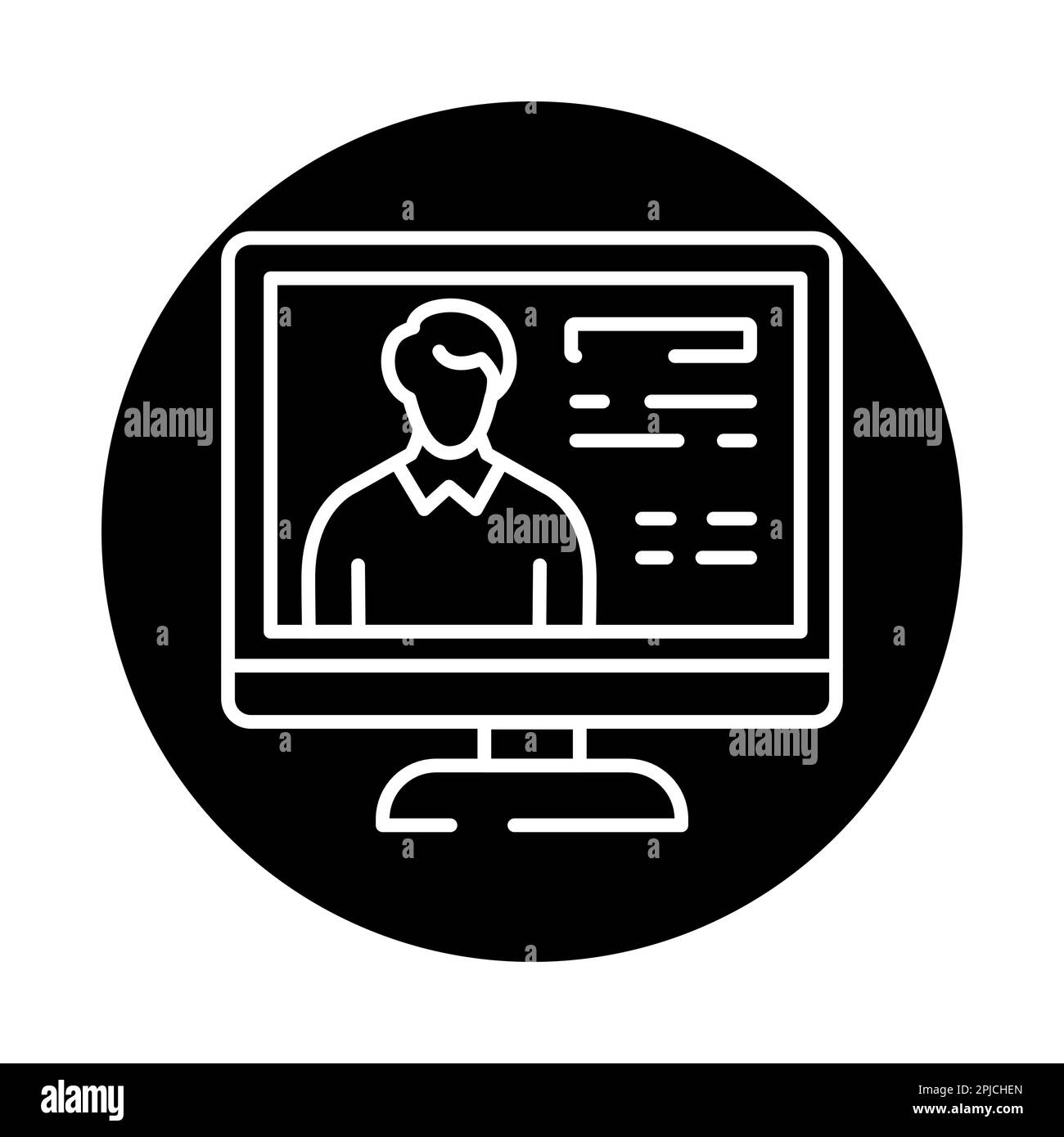 Liniensymbol für Onlinekurse сolor. Kinder lernen. Piktogramm für Webseite Stock Vektor