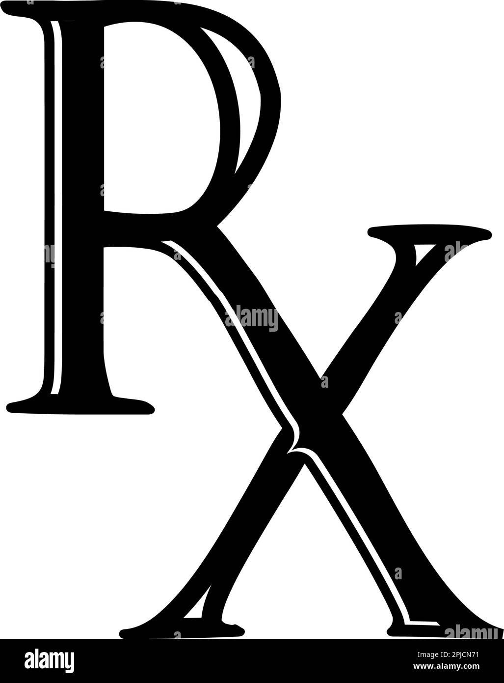 RX Letter Medical Icon Vector Logo Template Illustration Design Stock Vektor