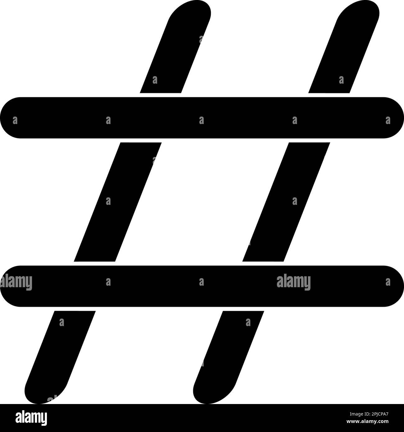Hashtag-Symbol Vektor-Logo-Vorlage Illustration Design Stock Vektor