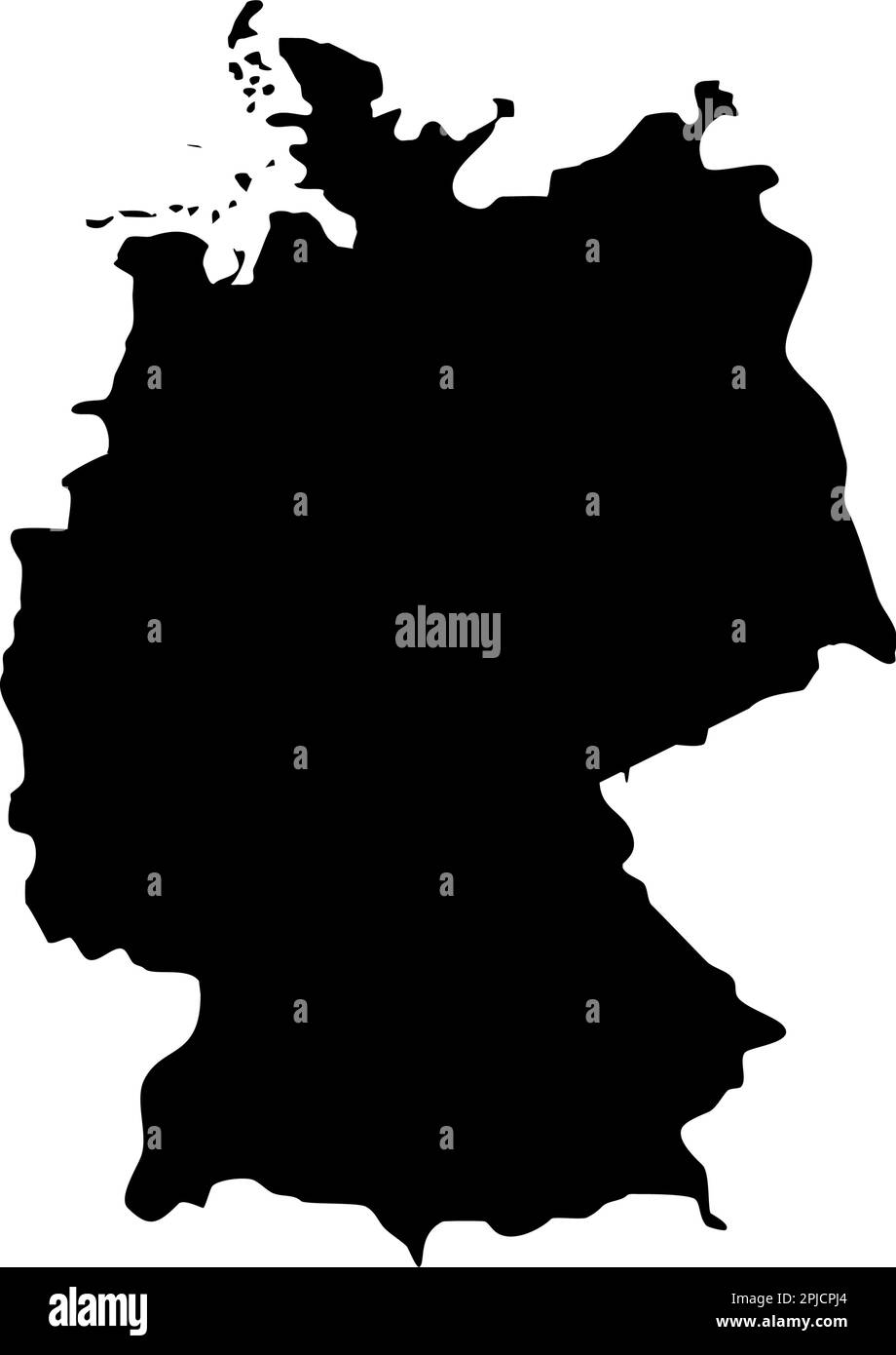 Entwurf Von Darstellungen Für Kartenvektorsymbolvorlagen Für Deutschland Und Europa Stock Vektor
