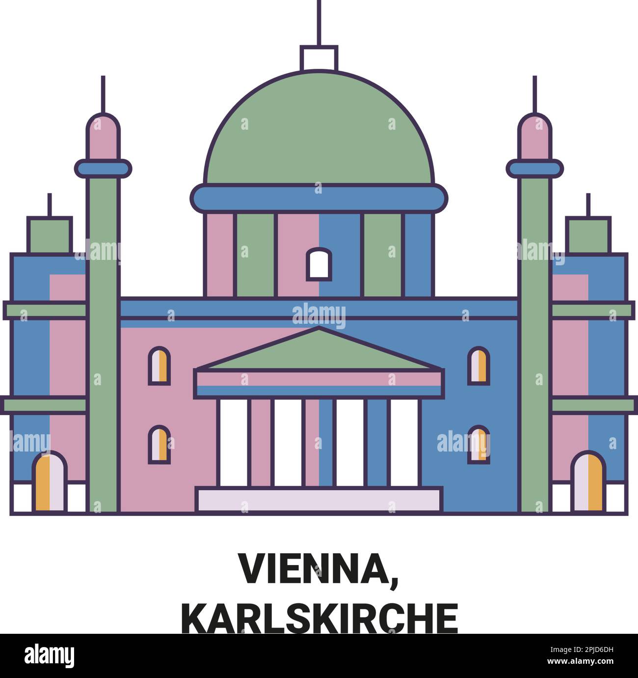 brunnen-am-karlsplatz-stock-vektorgrafiken-kaufen-alamy