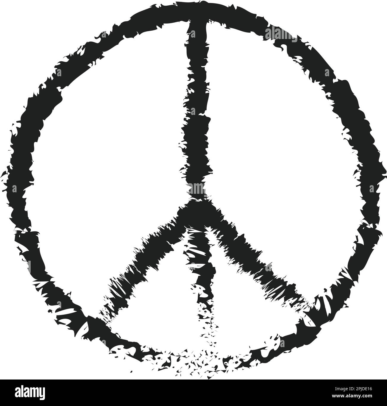 Peace-Logo-Vektor-Illustrationsdesign Stock Vektor