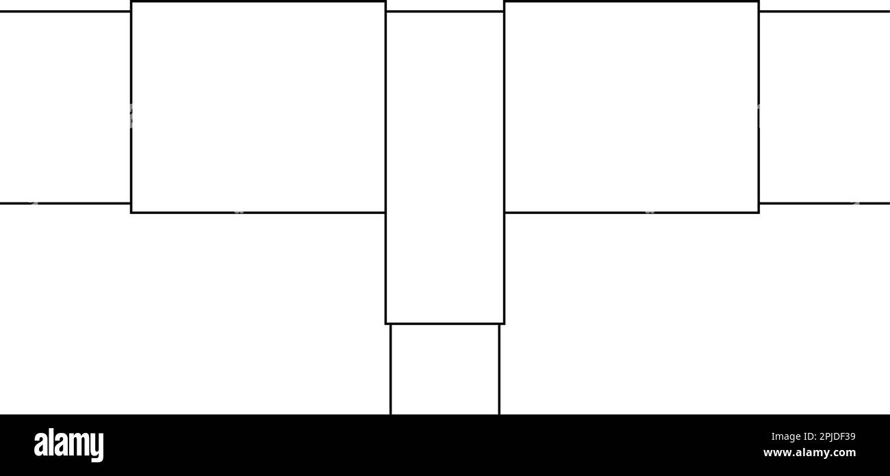 Symboldesign für Rohrverbindungen Stock Vektor