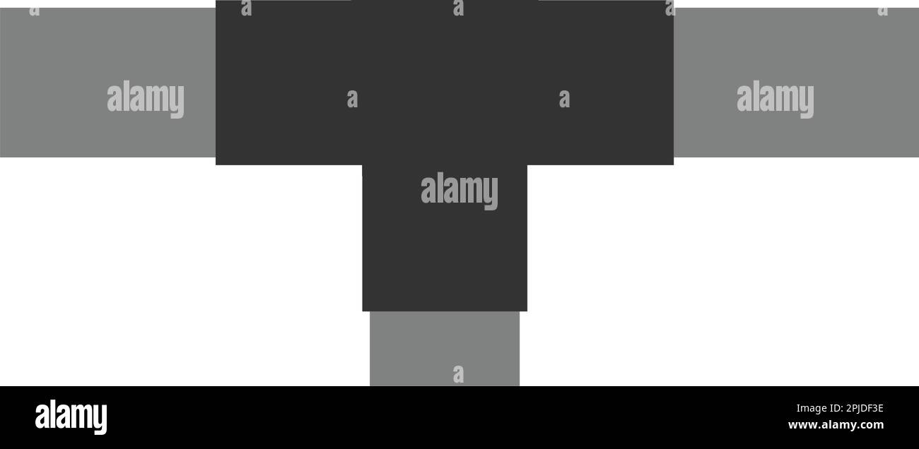 Symboldesign für Rohrverbindungen Stock Vektor