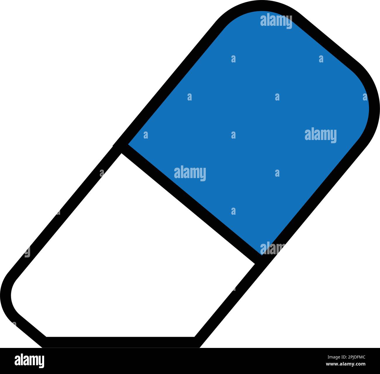 Symbol Für Isolierten Radierer Auf Sauberem Hintergrund. Vektorgummi-Element Im Trendigen Stil. Stock Vektor