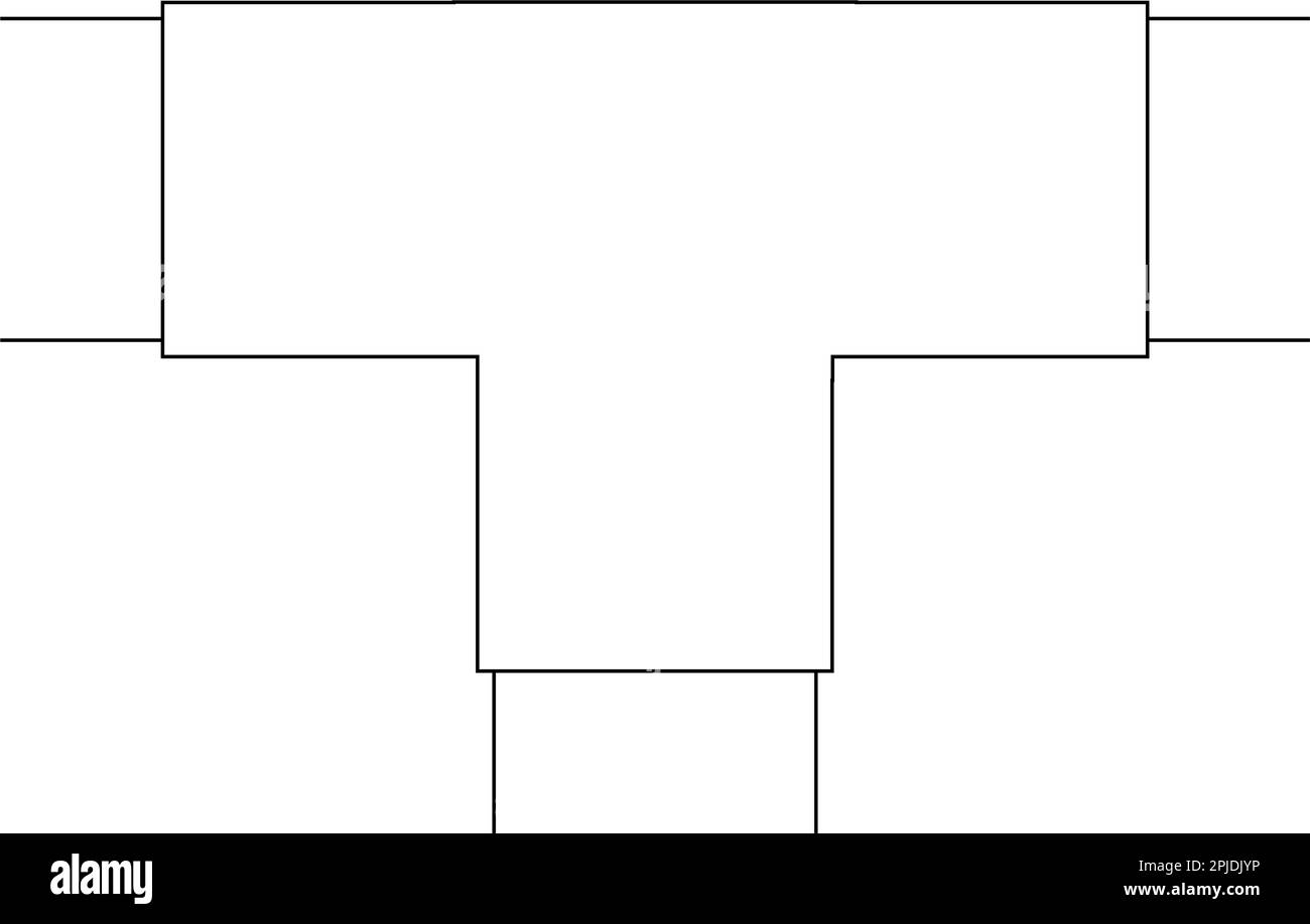 Symboldesign für Rohrverbindungen Stock Vektor
