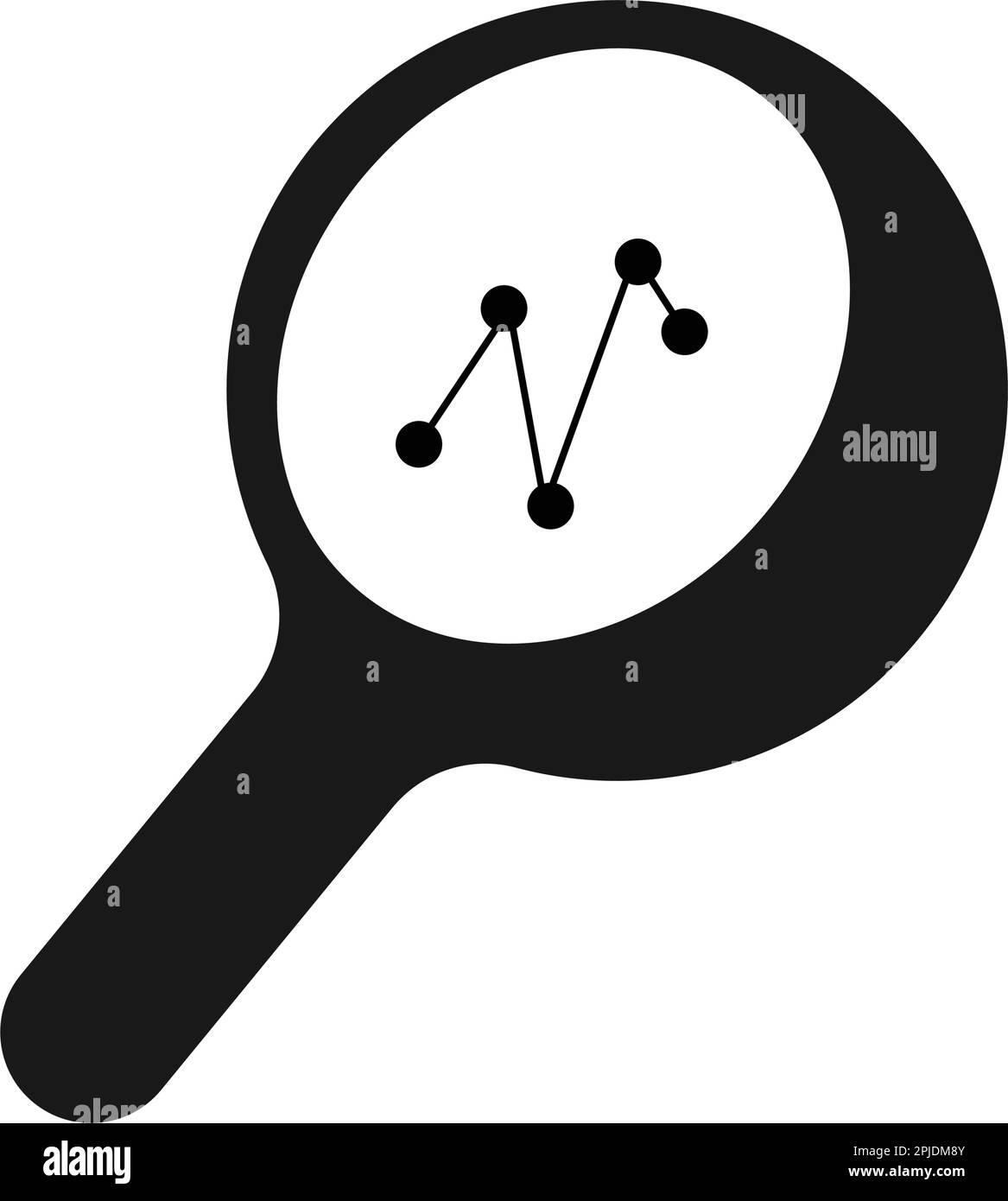 Analysesymbol, Vektordarstellung Logo-Design Stock Vektor