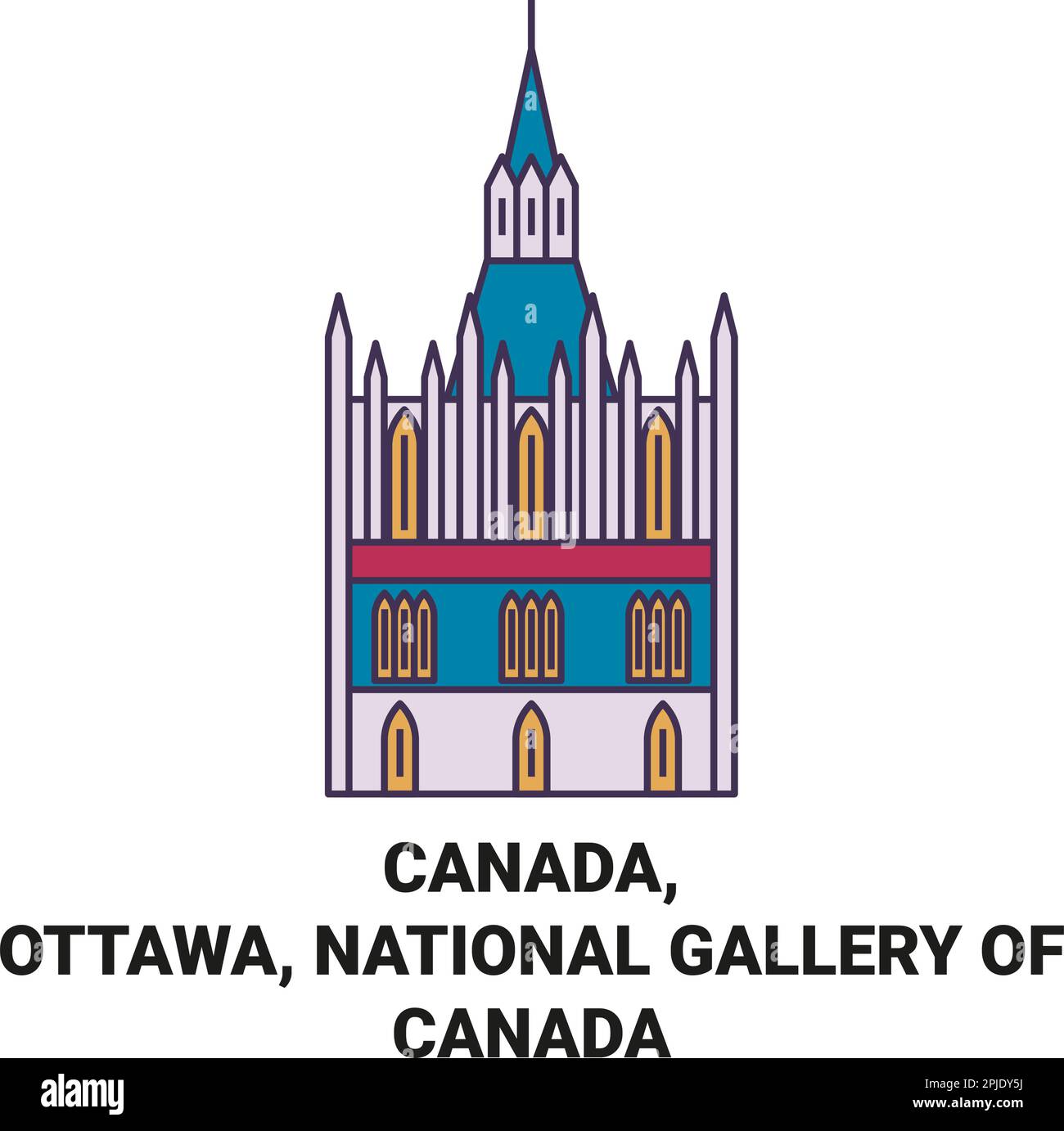 Kanada, Ottawa, National Gallery of Canada Stock Vektor
