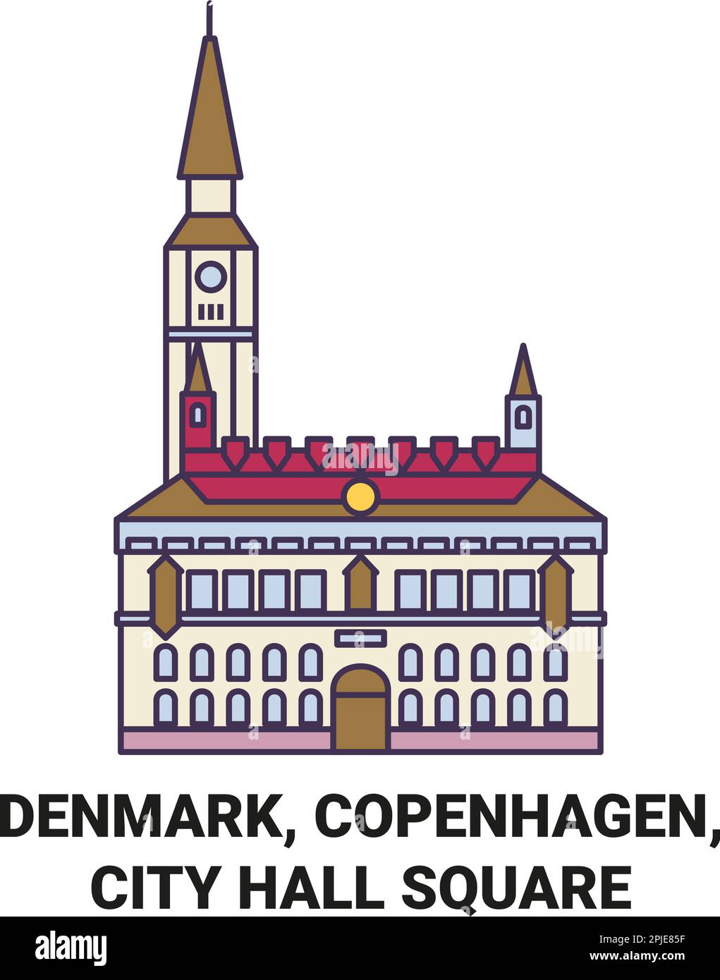 Kopenhagen dänemark glockenturm Ausgeschnittene Stockfotos und bilder