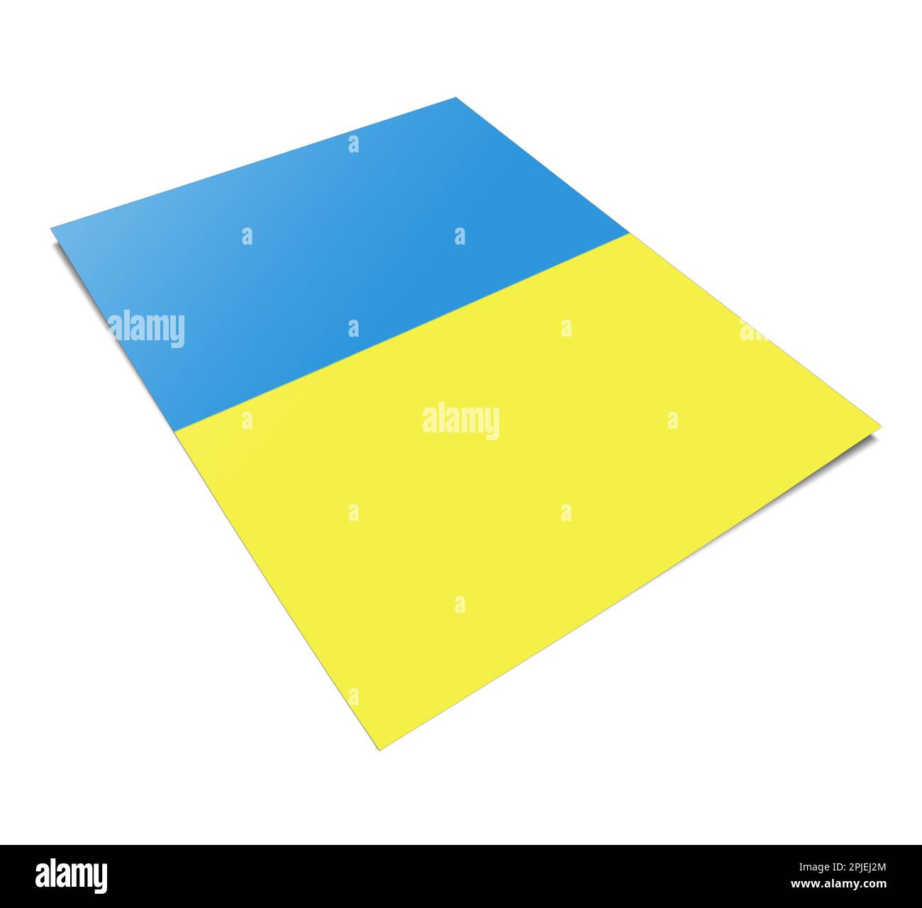 Leere Berichtsvorlage für Präsentationslayouts und -Design. 3D-Rendering. Digital Generiertes Bild. Isoliert auf weißem Hintergrund. Stockfoto