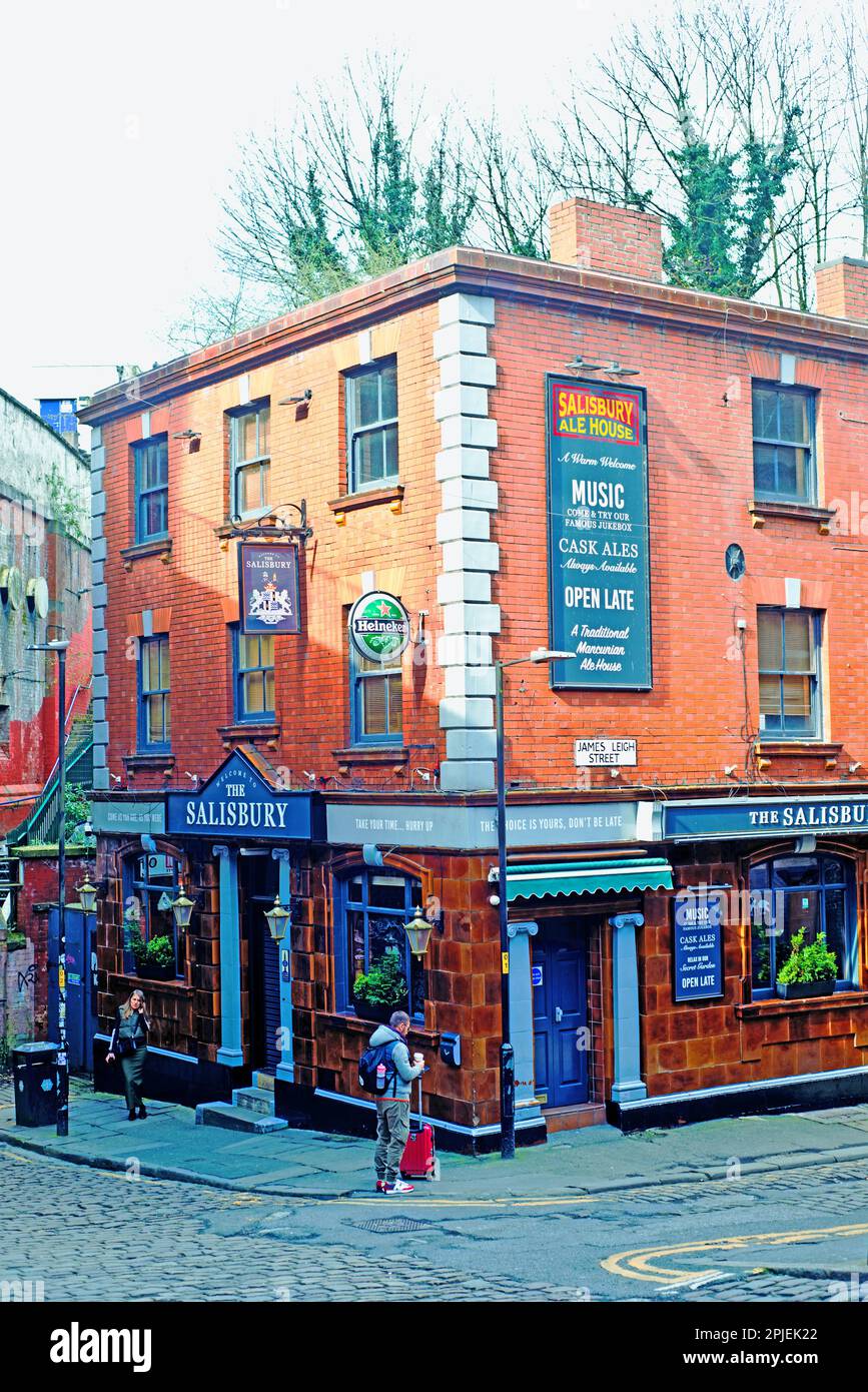 Salisbury Ale House, James Leigh Street, Manchester, Lancashire, England Stockfoto