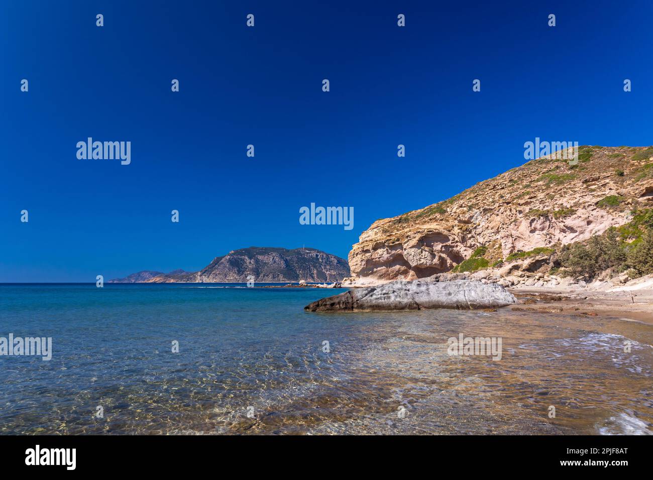 Schöner Tag am Camel Beach auf der insel kos, griechenland Stockfoto