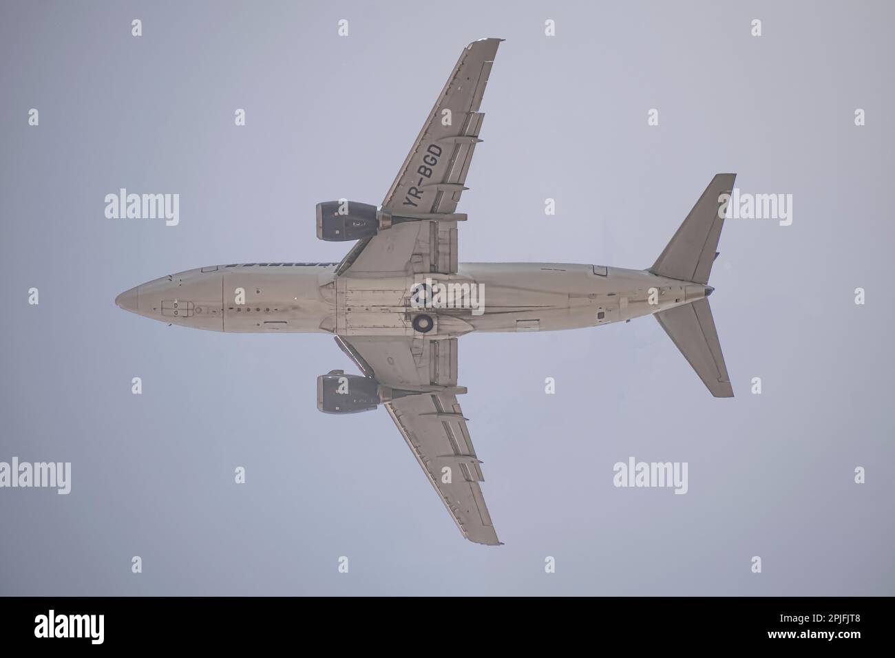 Boeing B737 Tarom Stockfoto