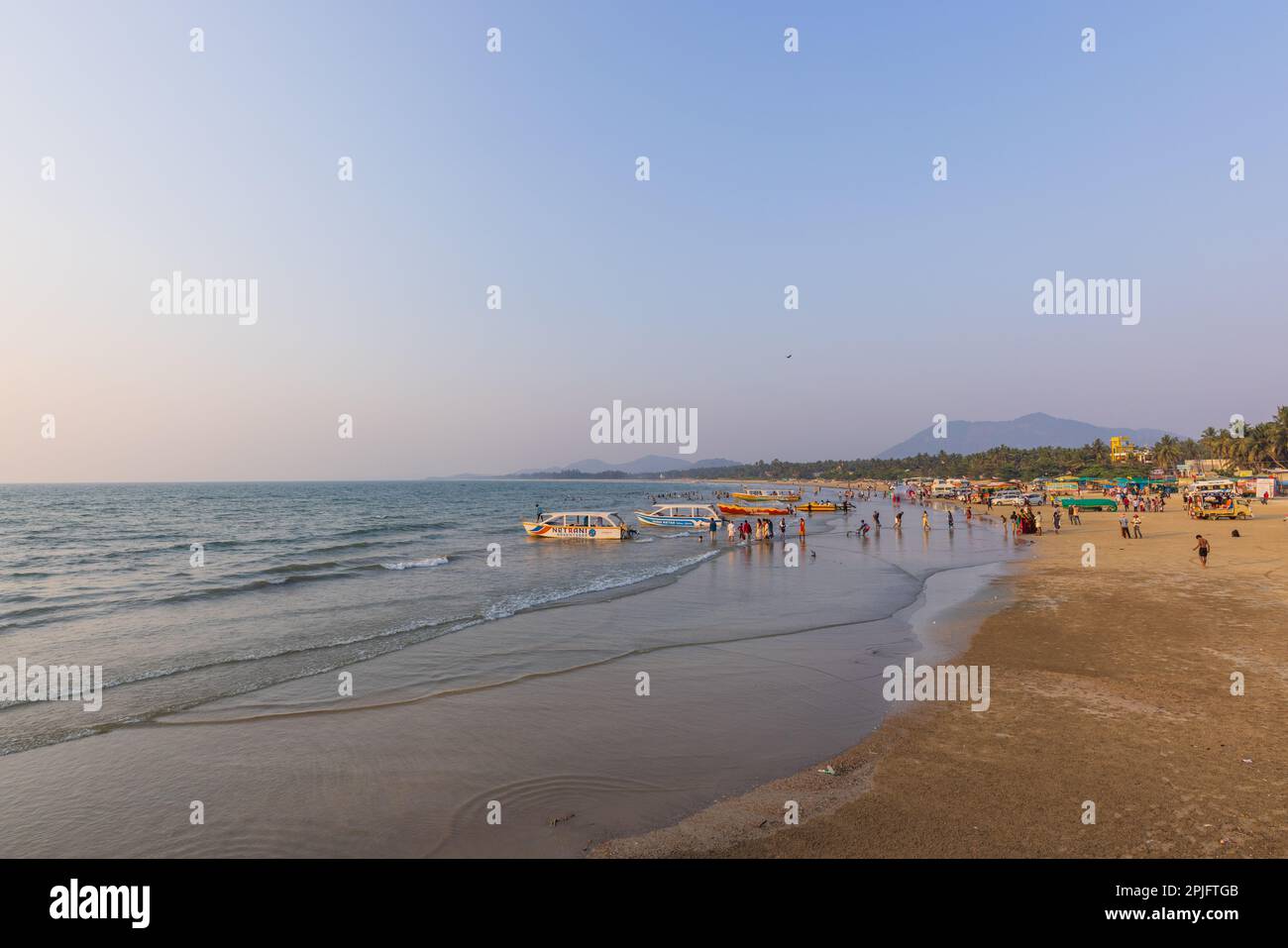 Murudeshwar Beach (eine Küstenstadt Karnataka, Indien) Stockfoto