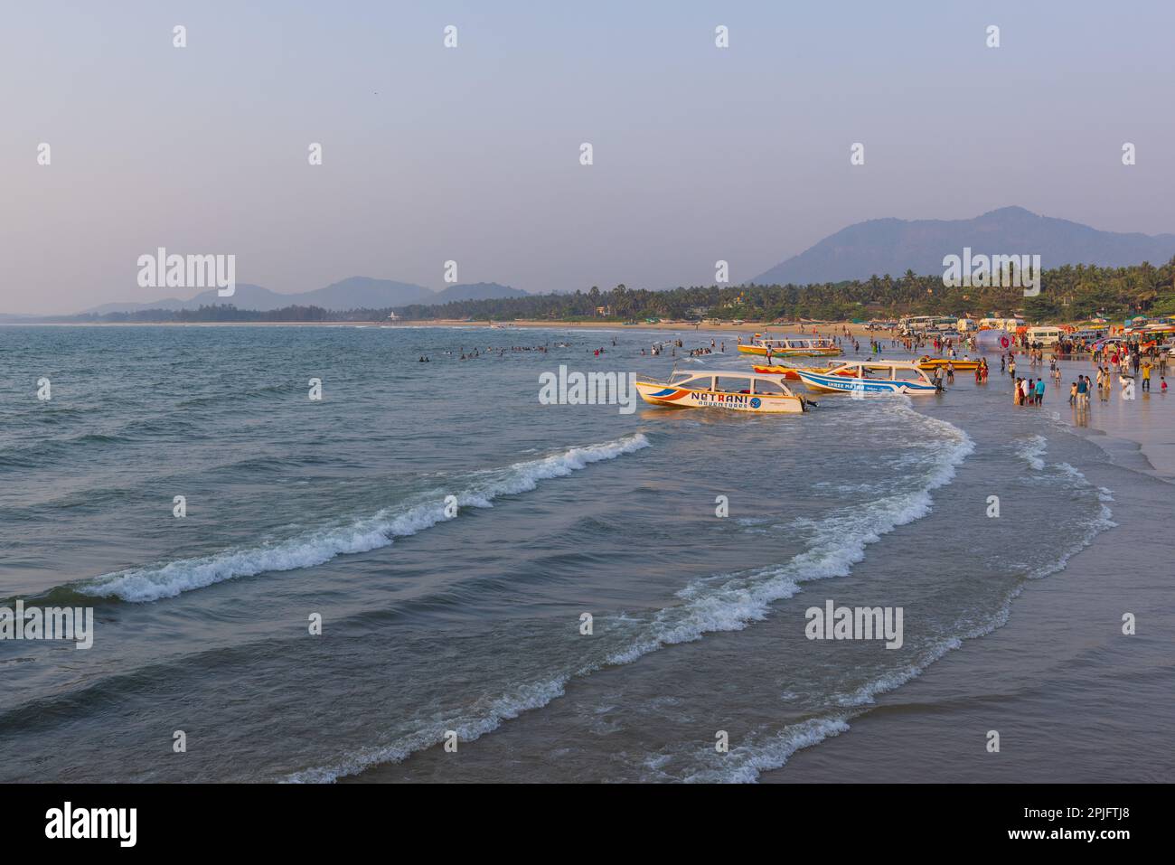 Murudeshwar Beach (eine Küstenstadt Karnataka, Indien) Stockfoto