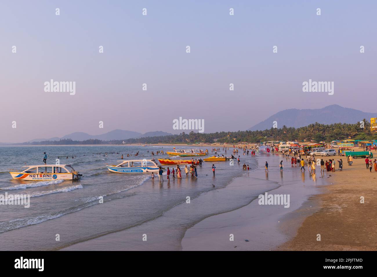 Murudeshwar Beach (eine Küstenstadt Karnataka, Indien) Stockfoto