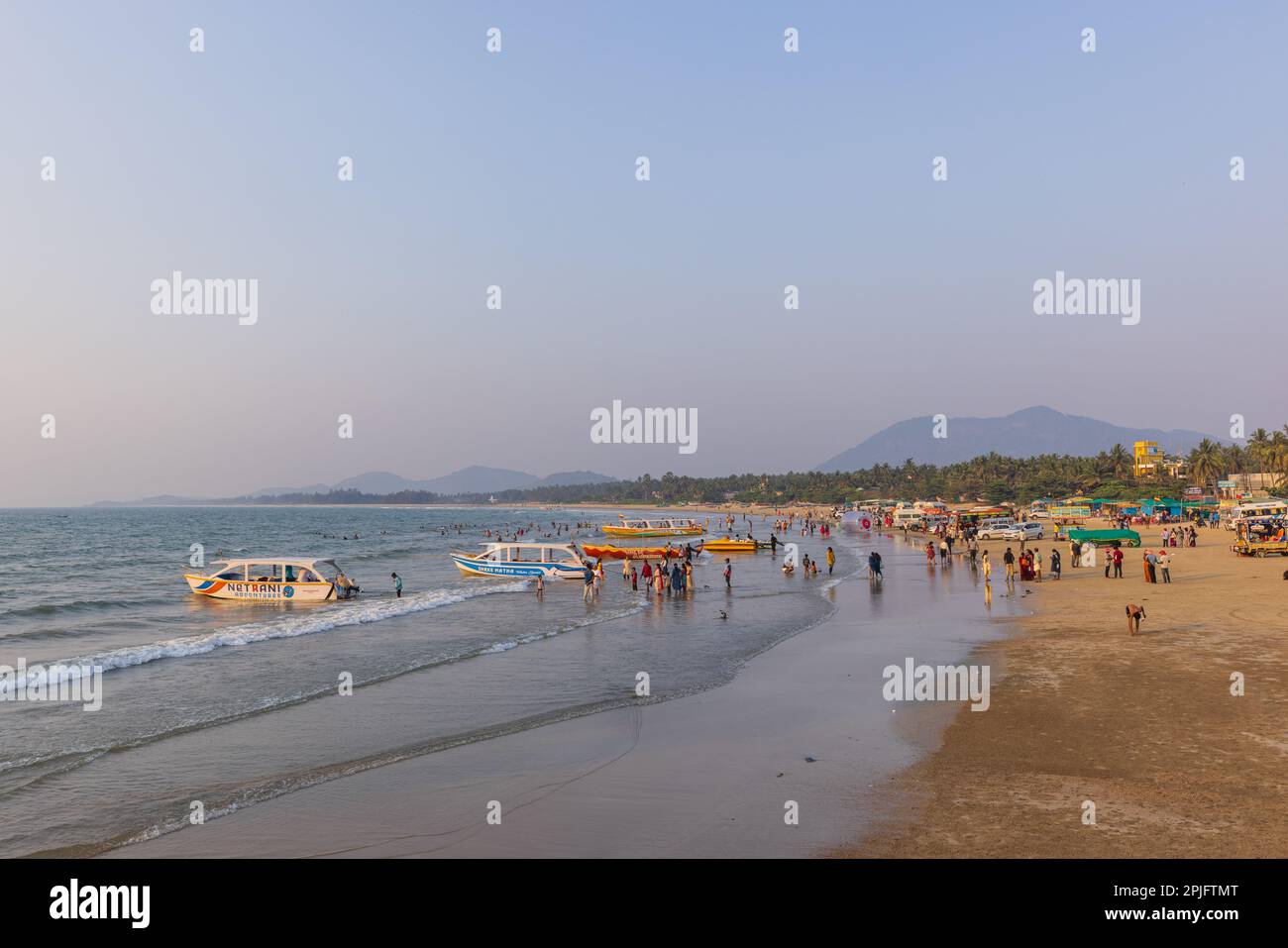 Murudeshwar Beach (eine Küstenstadt Karnataka, Indien) Stockfoto