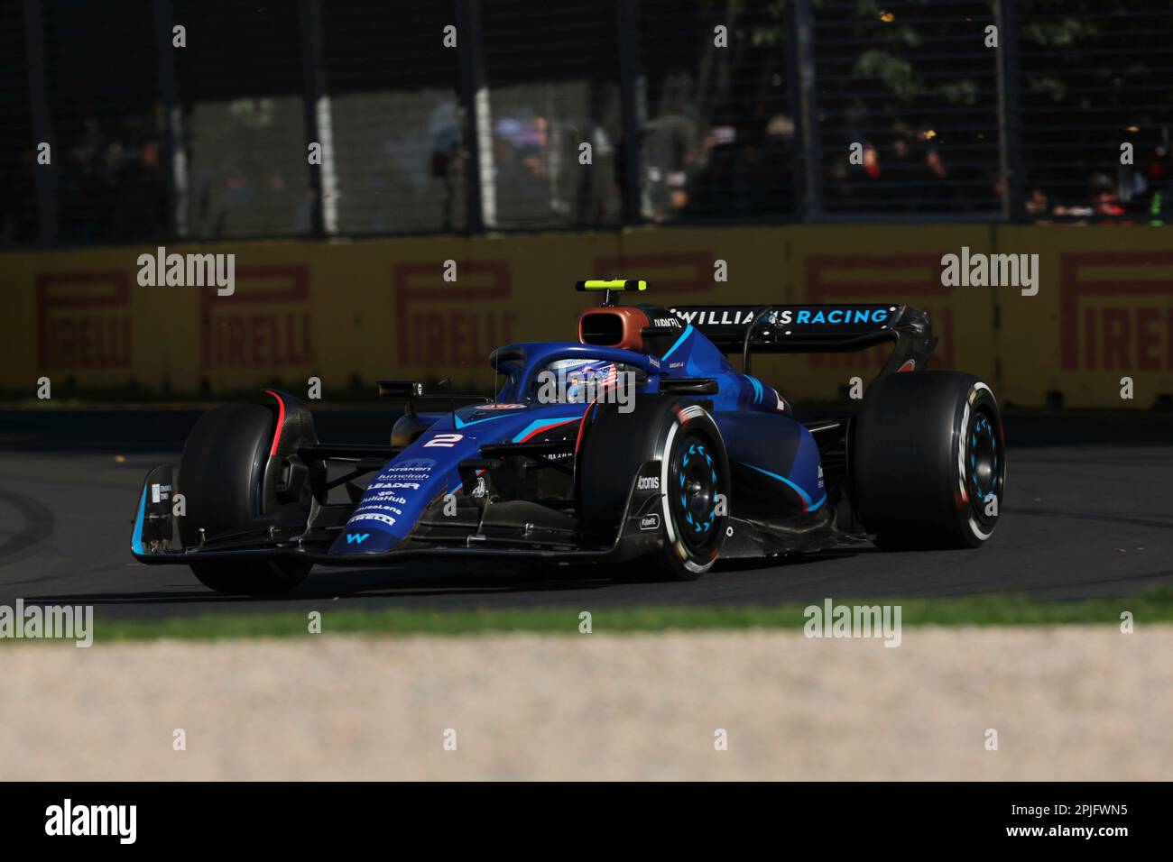 Melbourne, Australien. 02. April 2023. 2. April 2023, Albert Park, Melbourne, FORMEL 1 ROLEX AUSTRALIAN GRAND PRIX 2023 Logan Sargeant (USA), Williams Racing Credit: dpa/Alamy Live News Stockfoto