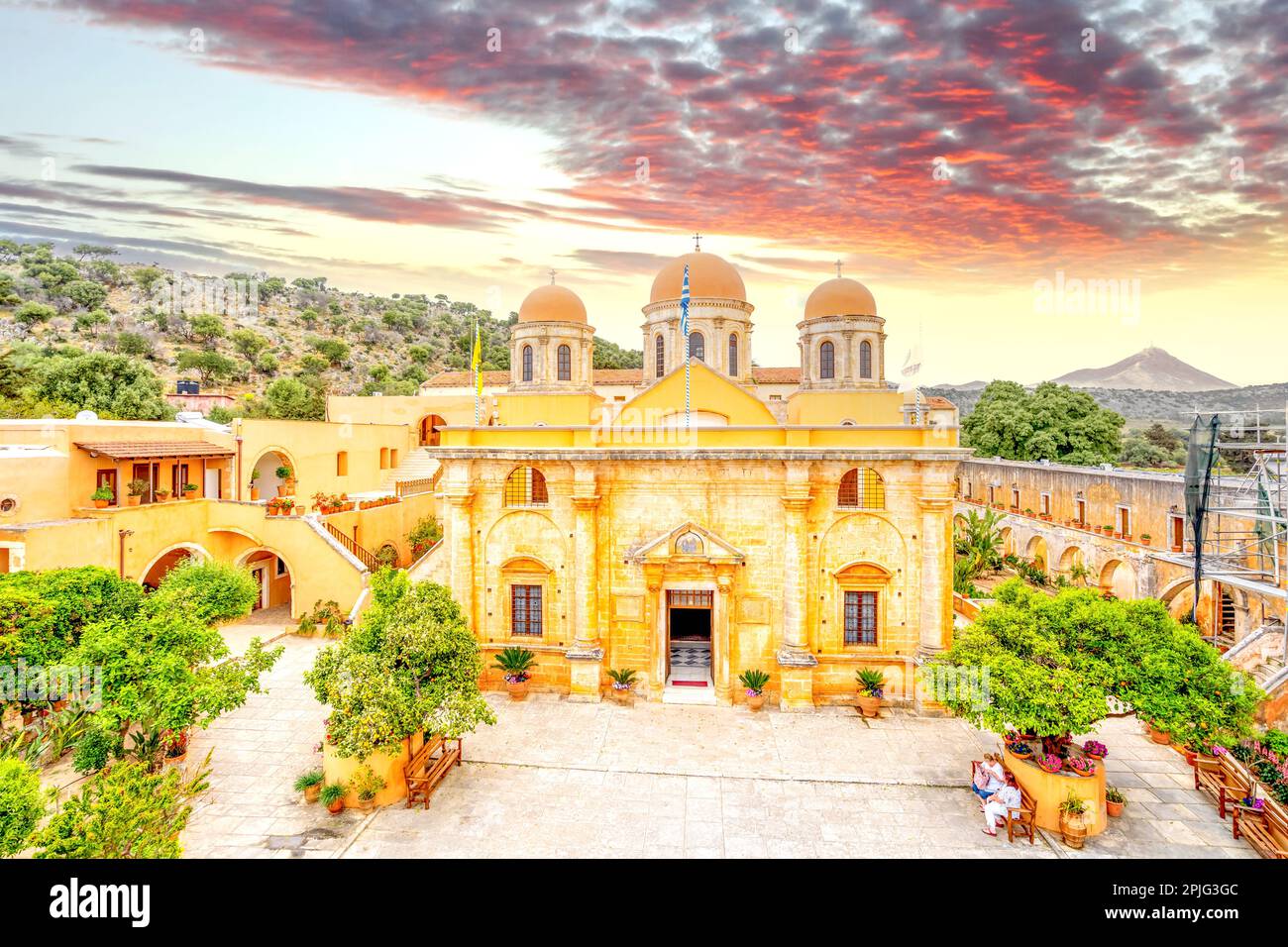 Heilige Dreifaltigkeit, Abtei, Insel Kreta, Griechenland Stockfoto