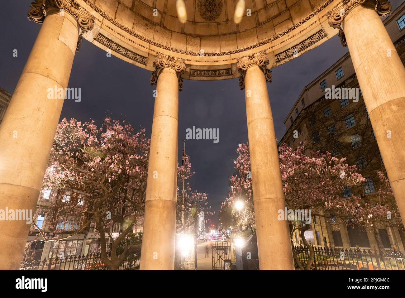 St Mary le Strand ist eine Kirche von England am östlichen Ende des Strand in der City of Westminster, London Stockfoto