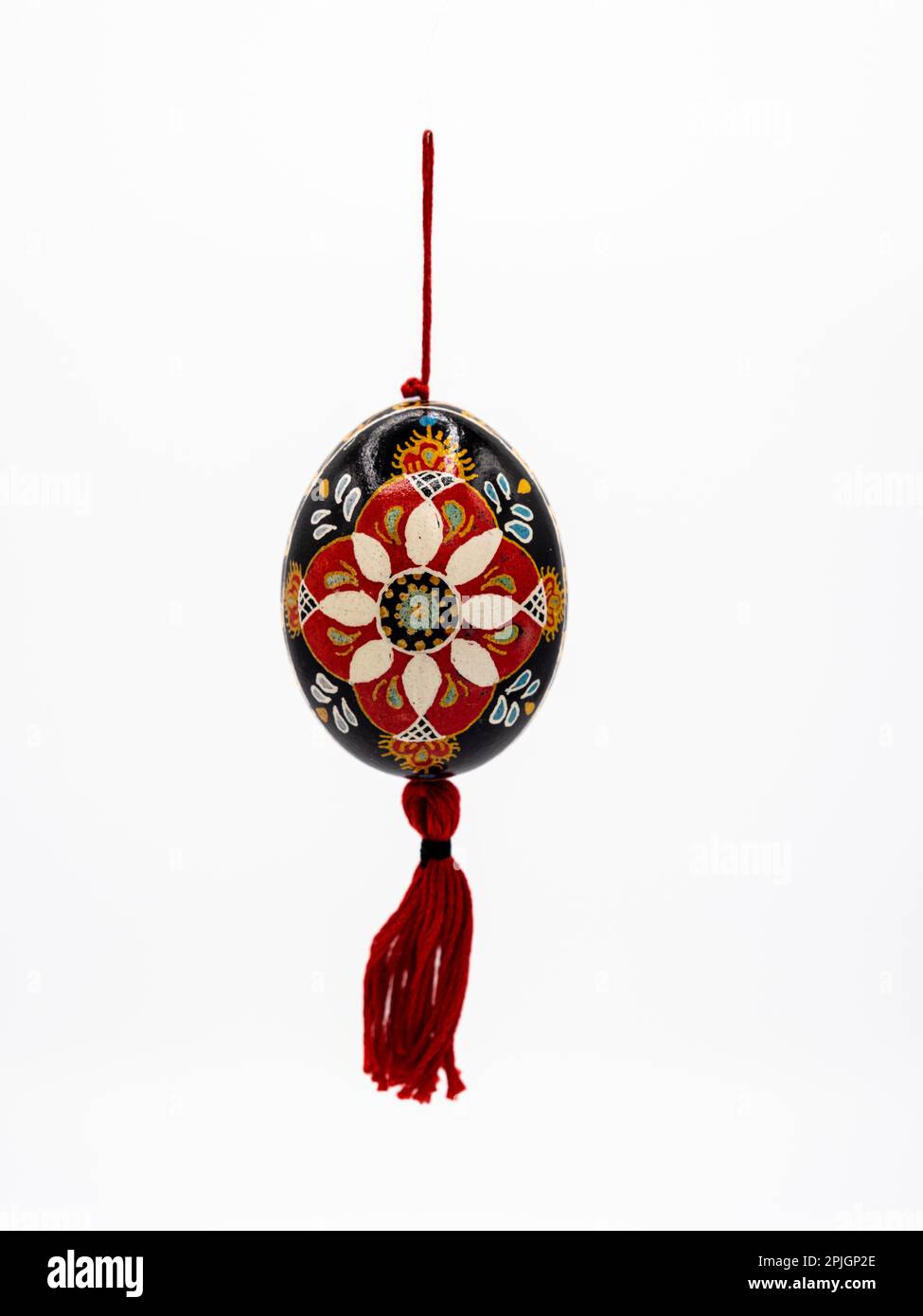 Pysanky sind aufwendig dekorierte Ostereier, die traditionell in vielen osteuropäischen Ländern wie der Ukraine, Polen, Russland und Weißrussland hergestellt werden. Sie sind ein Stockfoto