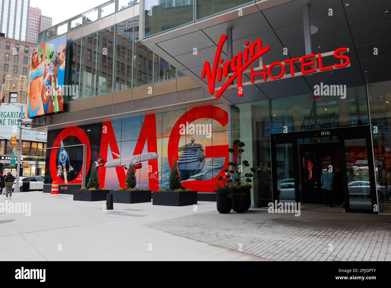Virgin Hotels New York City, 1227 Broadway, New York, NYC, Foto eines Boutique-Hotels in Manhattan Stockfoto