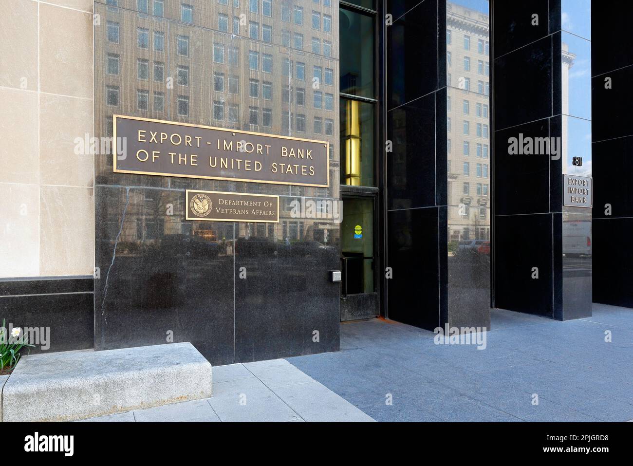 Export-Import Bank of the United States, 811 Vermont Ave NW, Washington DC. exim usa ist eine offizielle Exportkreditagentur Stockfoto