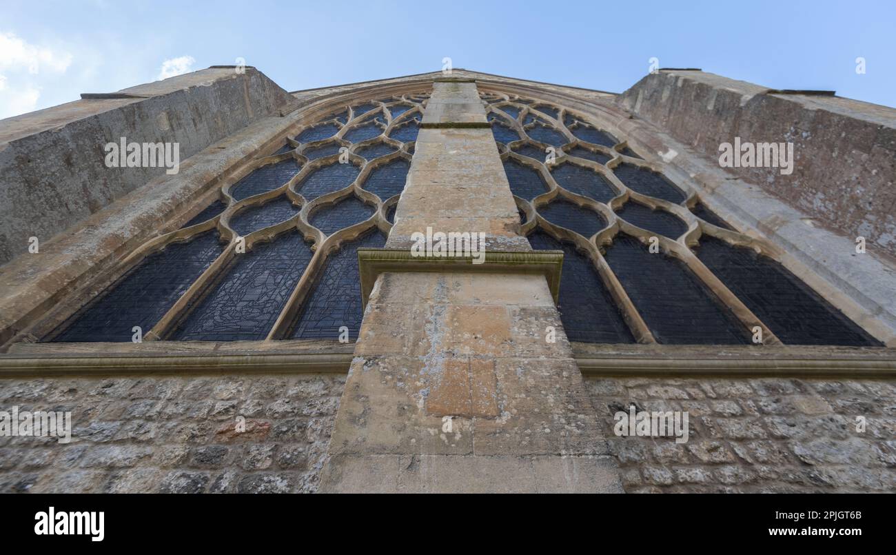 Außenansicht der Dorchester Abbey, Oxfordshire Stockfoto