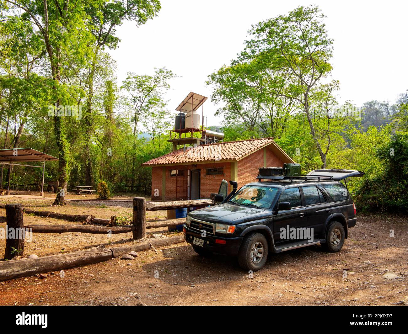 Campingplatz im Calilegua Park, in der Provinz Jujuy, Argentinien Stockfoto