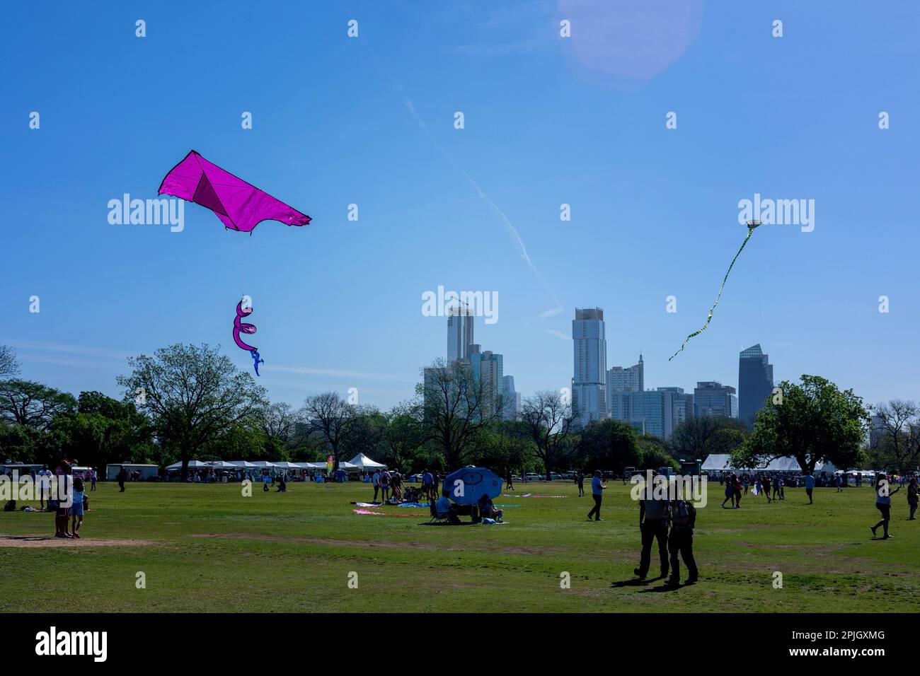 2023 Zilker Kite Festival im Zilker Park in Austin, Texas Stockfoto