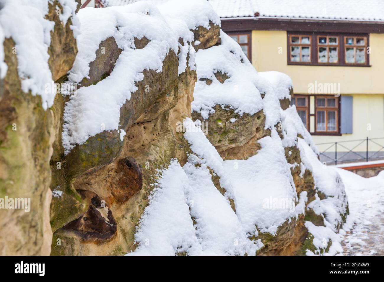 Weltkulturerbe-Stadt Quedlinburg Eindrücke aus der Altstadt Stockfoto