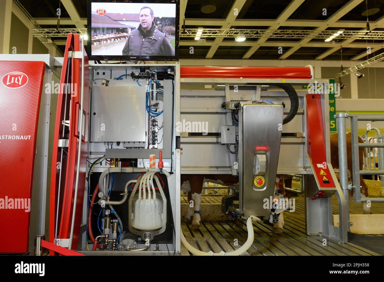 Lely Melking Machine, Grüne Woche, Messe, Charlottenburg, Berlin, Deutschland Stockfoto