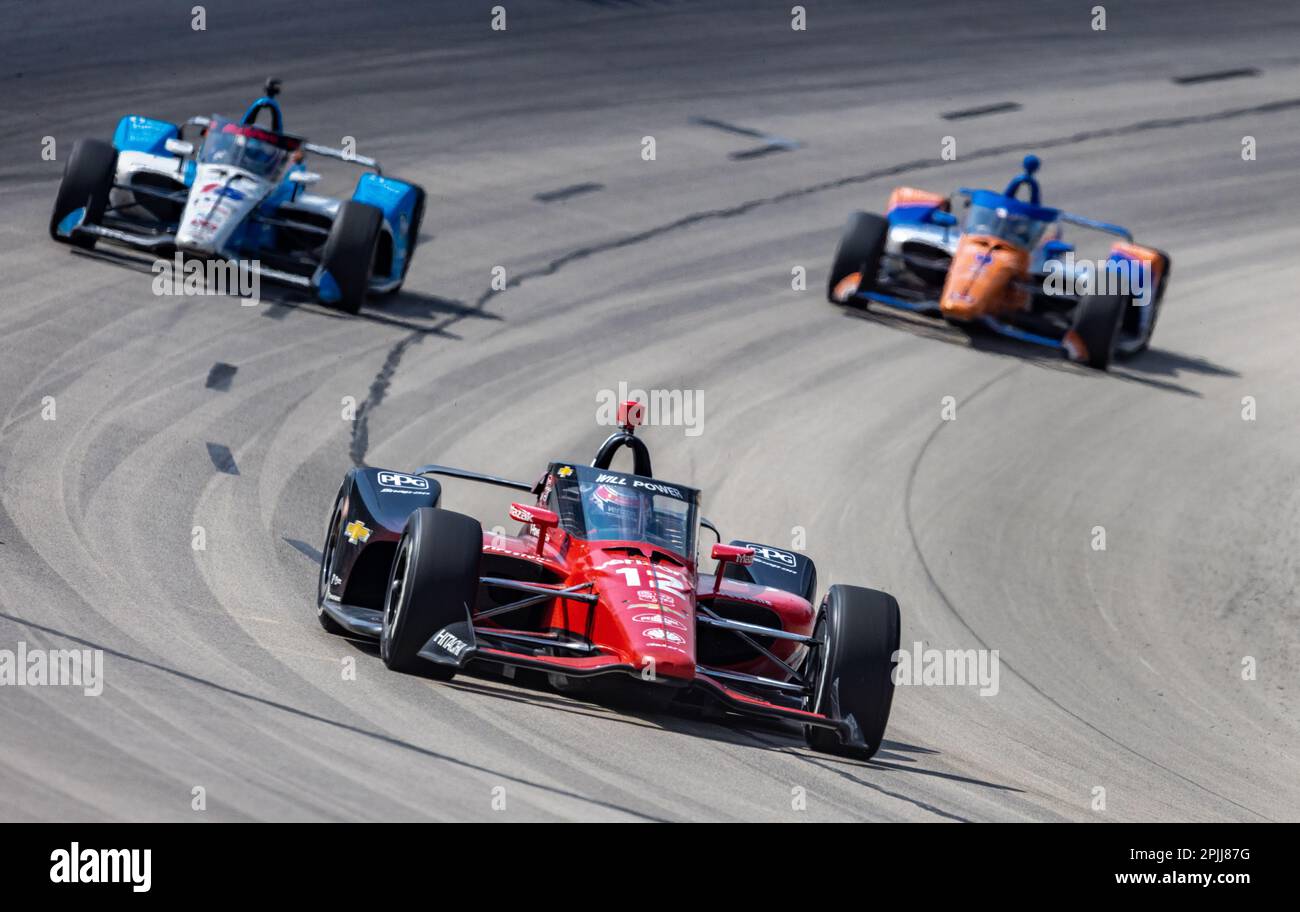 Texas, USA, 02/04/2023, 2023 NTT INDYCAR Serie PPG 375Credit: Nick Paruch/Alamy Live News Stockfoto