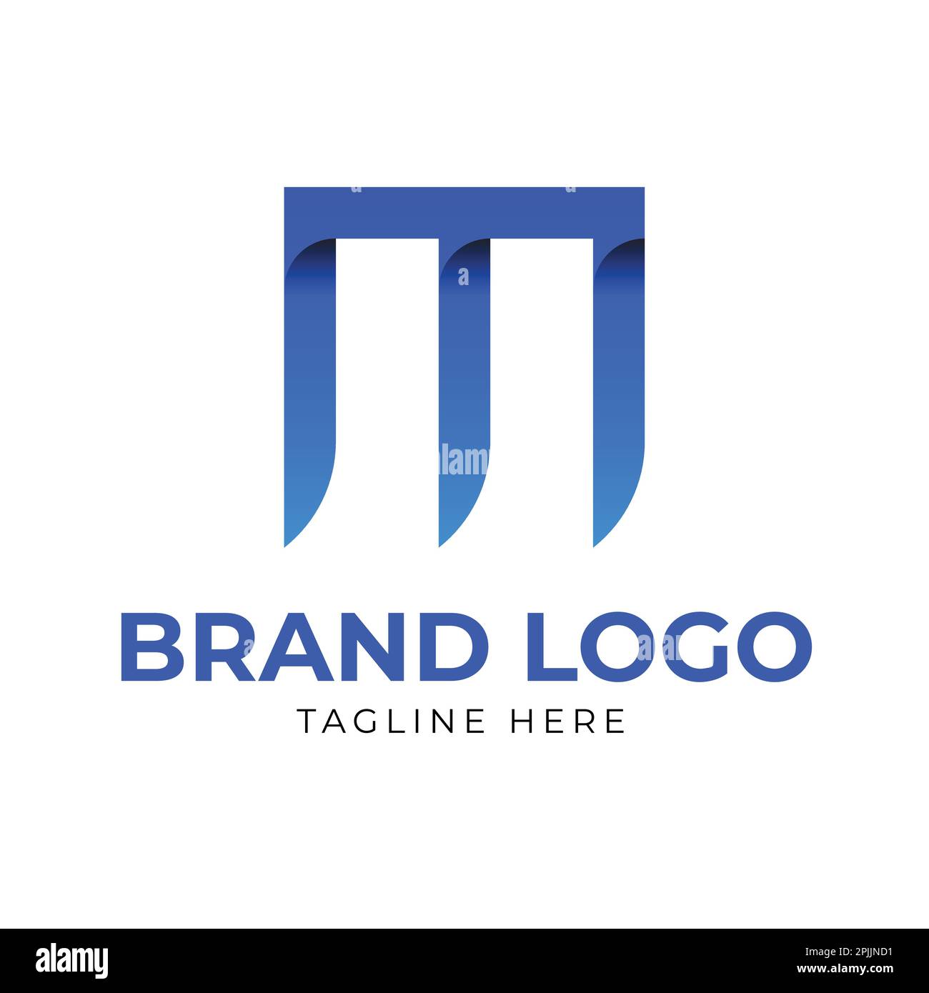 Vorlage für modernes Buchstabenlogo Stock Vektor