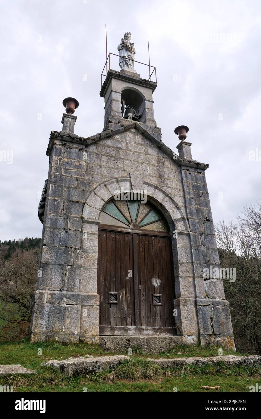 Rosary Chapel, Saint-Pierre de Chartreuse, Isere, AURA Region, Frankreich Stockfoto