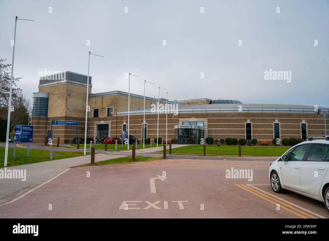 Gebäude des British Motor Heritage Museum in Gaydon in Warwickshire, Großbritannien Stockfoto