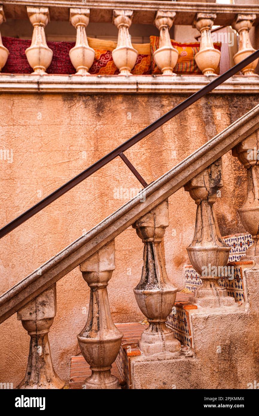 Arizona, USA. Terrakotta-Treppe Stockfoto
