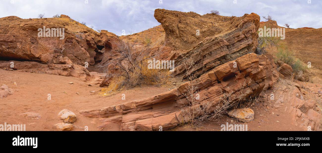 Orocopia Mountains, Kalifornien Stockfoto