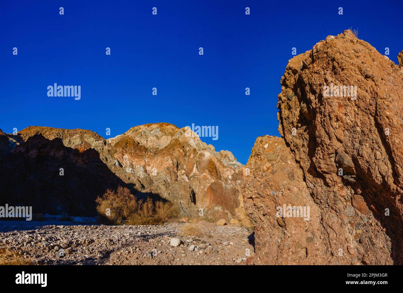 Painted Canyon, Mecca Hills, Kalifornien Stockfoto