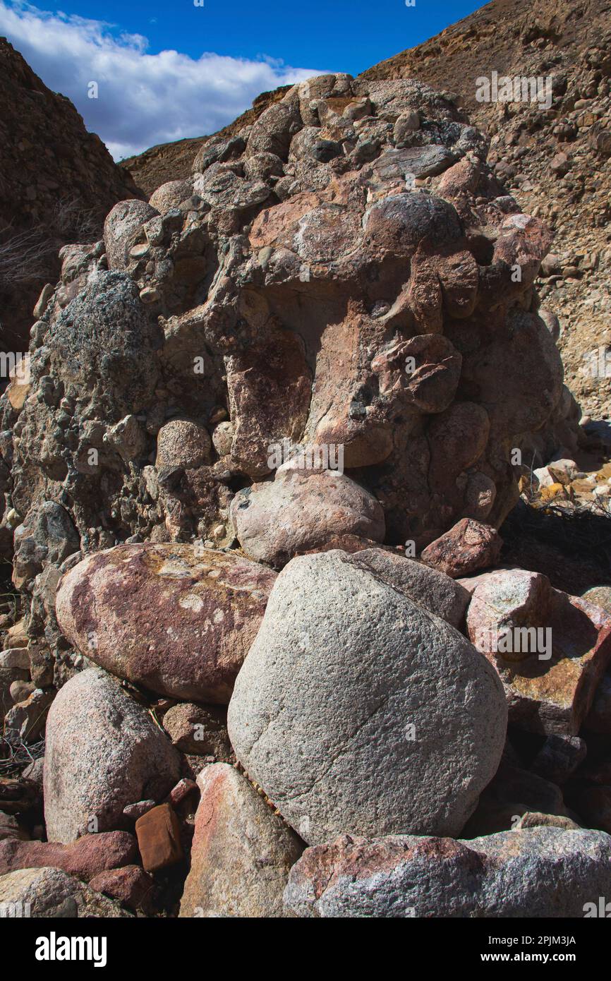 Conglomerate Rocks, Orocopia Mountains, Kalifornien Stockfoto
