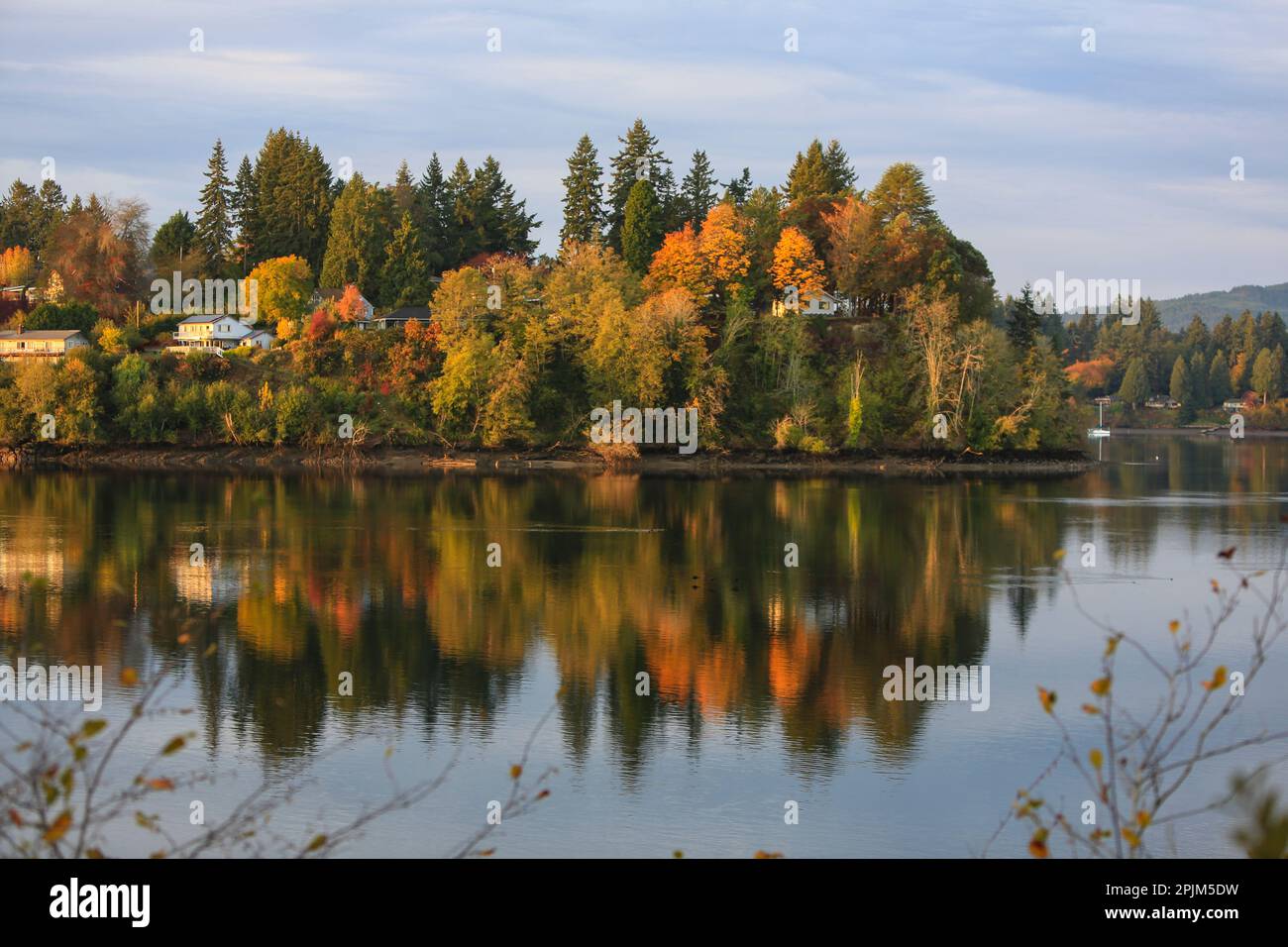 Bremerton, Washington, USA. Herbstfarbe Stockfoto