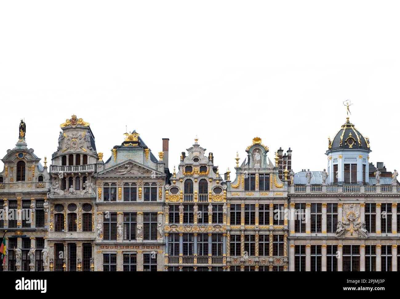 Gildenhäuser oder Guildhalls auf dem Grand-Place in Brüssel, Belgien Stockfoto