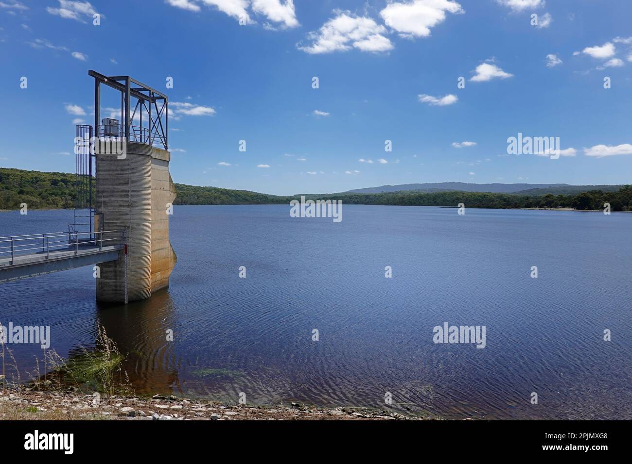 Lysterfield Lake im Lysterfield Park, Melbourne, Victoria Stockfoto