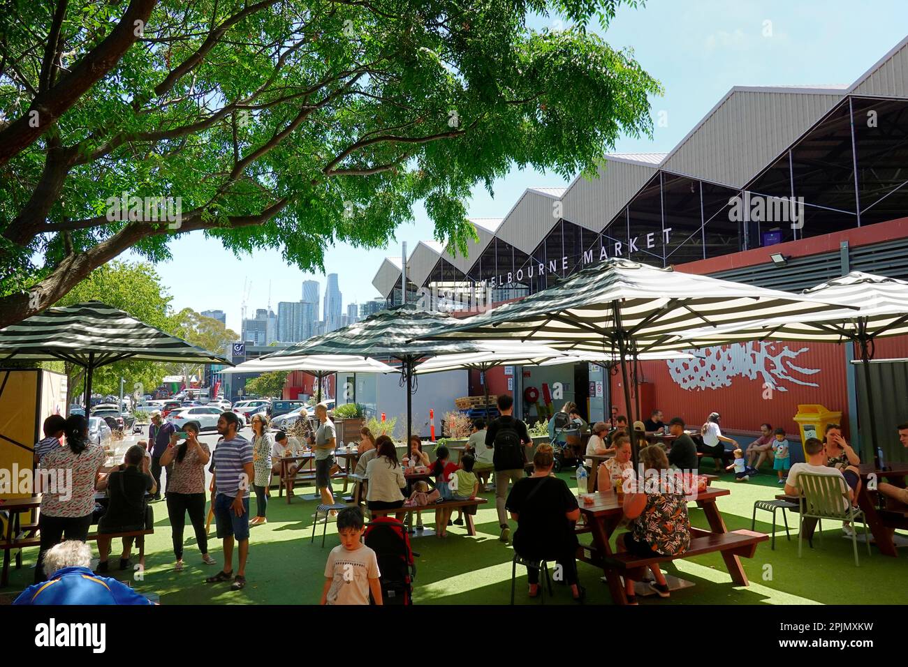 South Melbourne Market, Australien Stockfoto